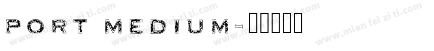 port medium字体转换